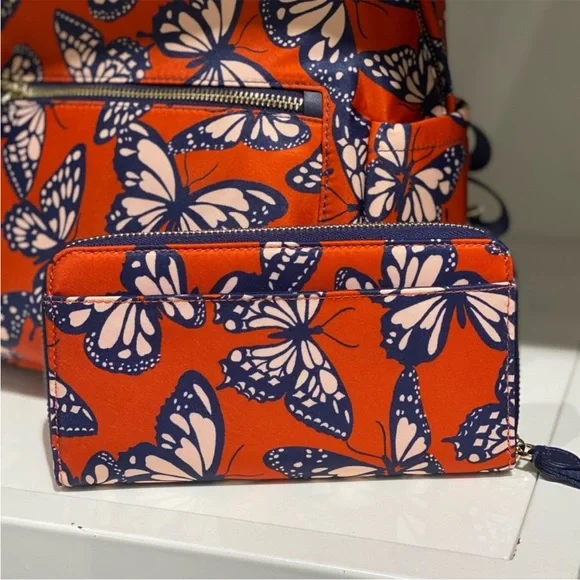 Kate Spade Chelsea Large ContinentalWallet Butterfly Multi
